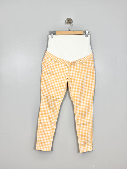 S - Makers of True Originals Peach Checked Pants
