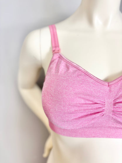 L - Unknown Brand Pink Nursing Bra