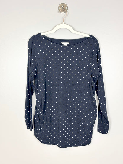 XL - H & M Navy Polka Dot Shirt