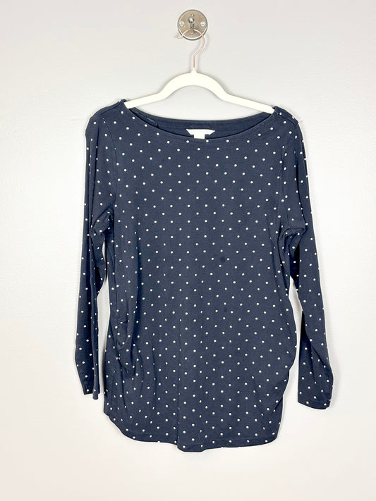 XL - H & M Navy Polka Dot Shirt