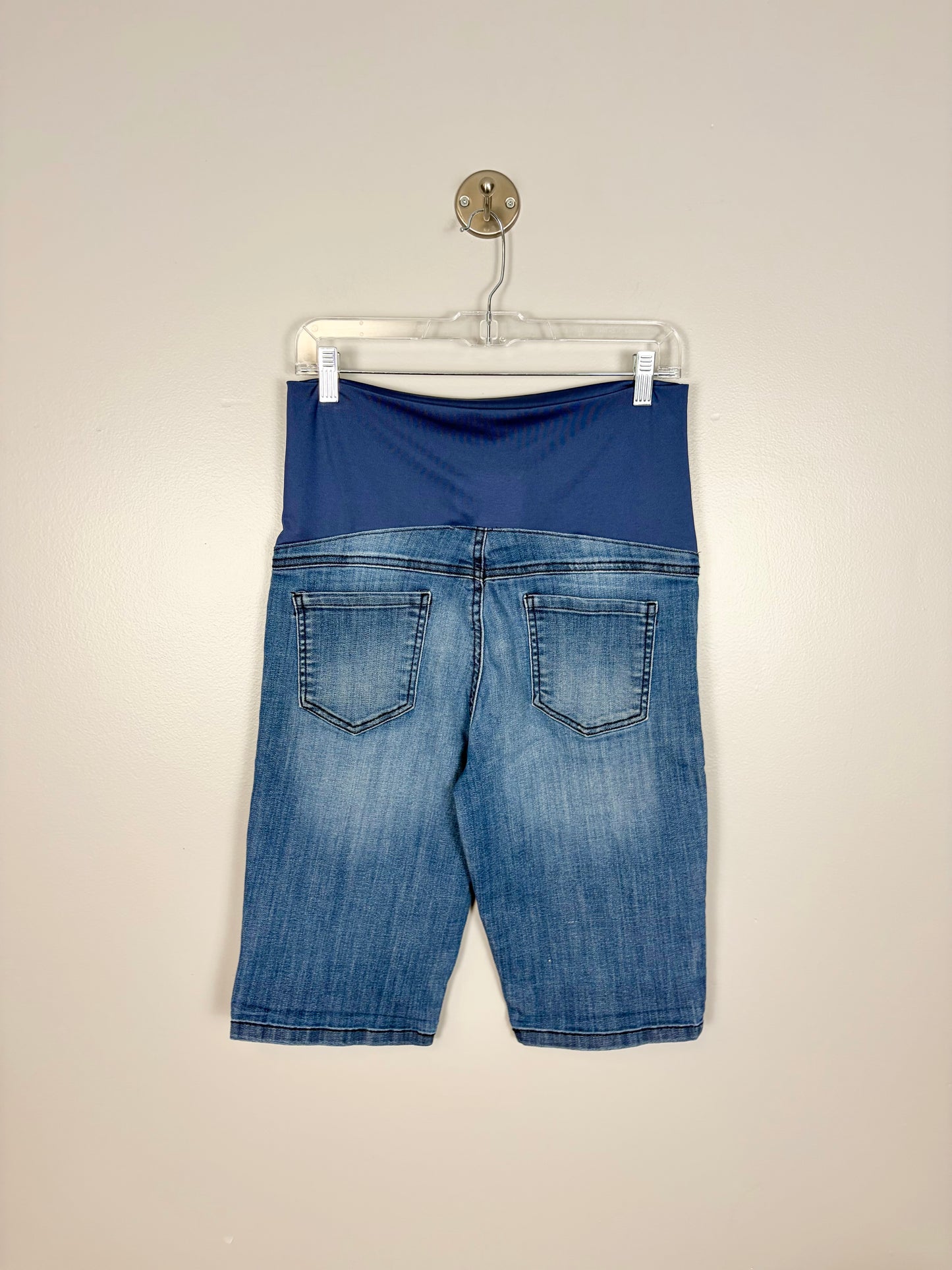 M - Insider Premium Denim Maternity Shorts