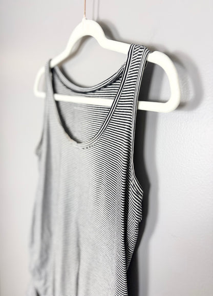 S - Motherhood Black & White Stripe Tank