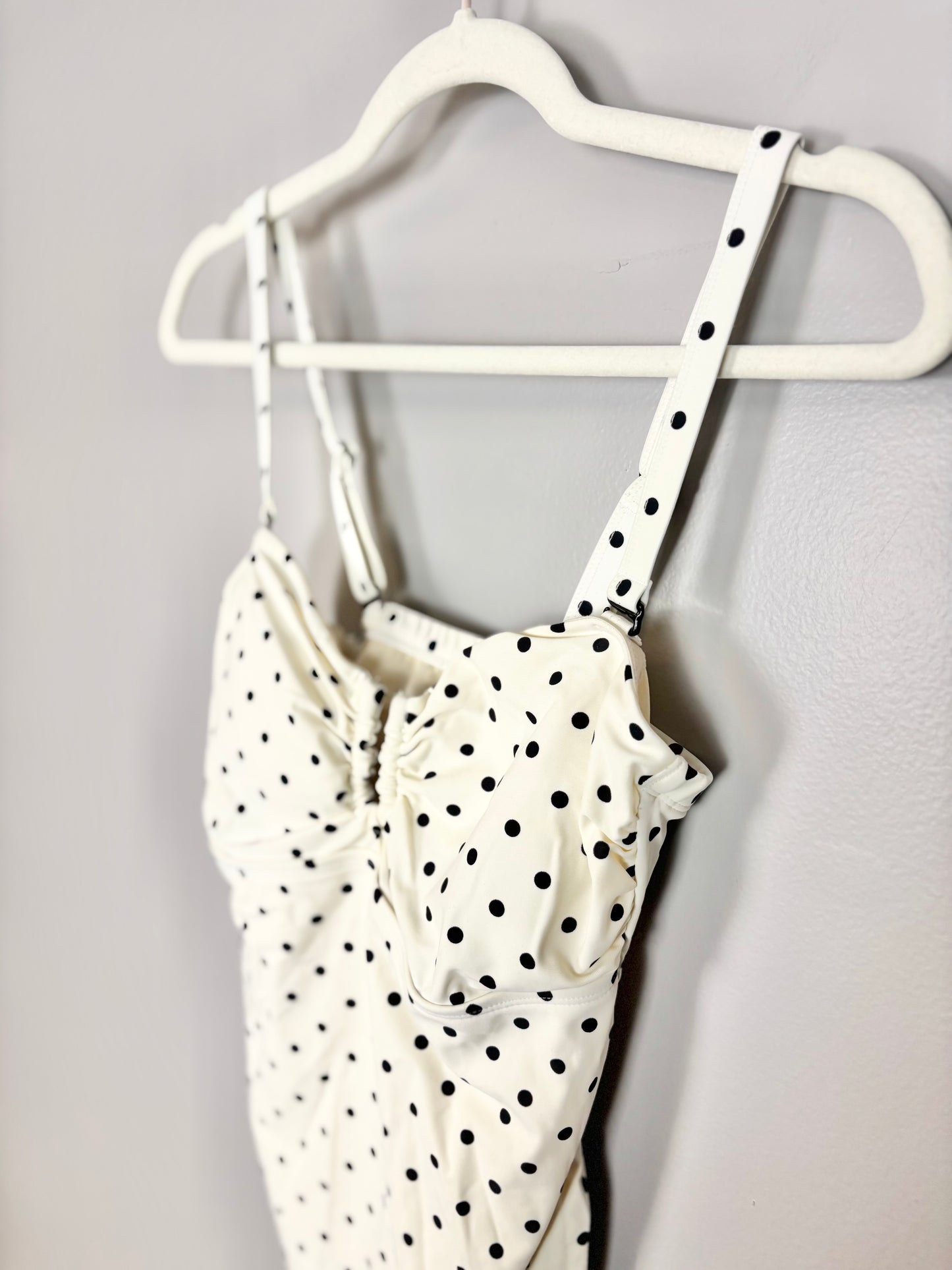 S - Thyme Polka Dot Bathing Suit Top