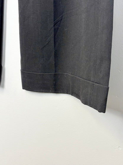 L - Thyme Black Cuffed Dress Pant