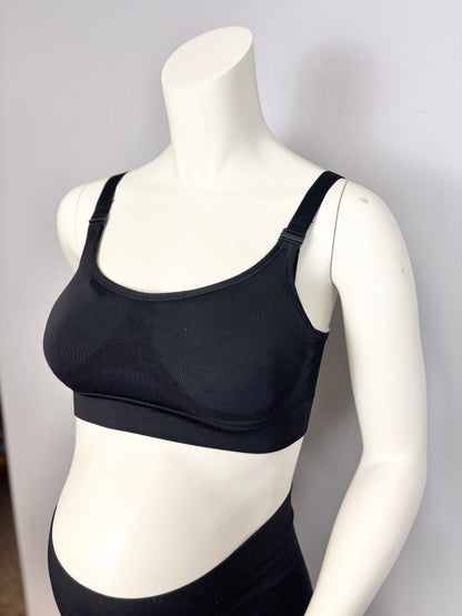 M - Thyme Black Nursing Sports Bra