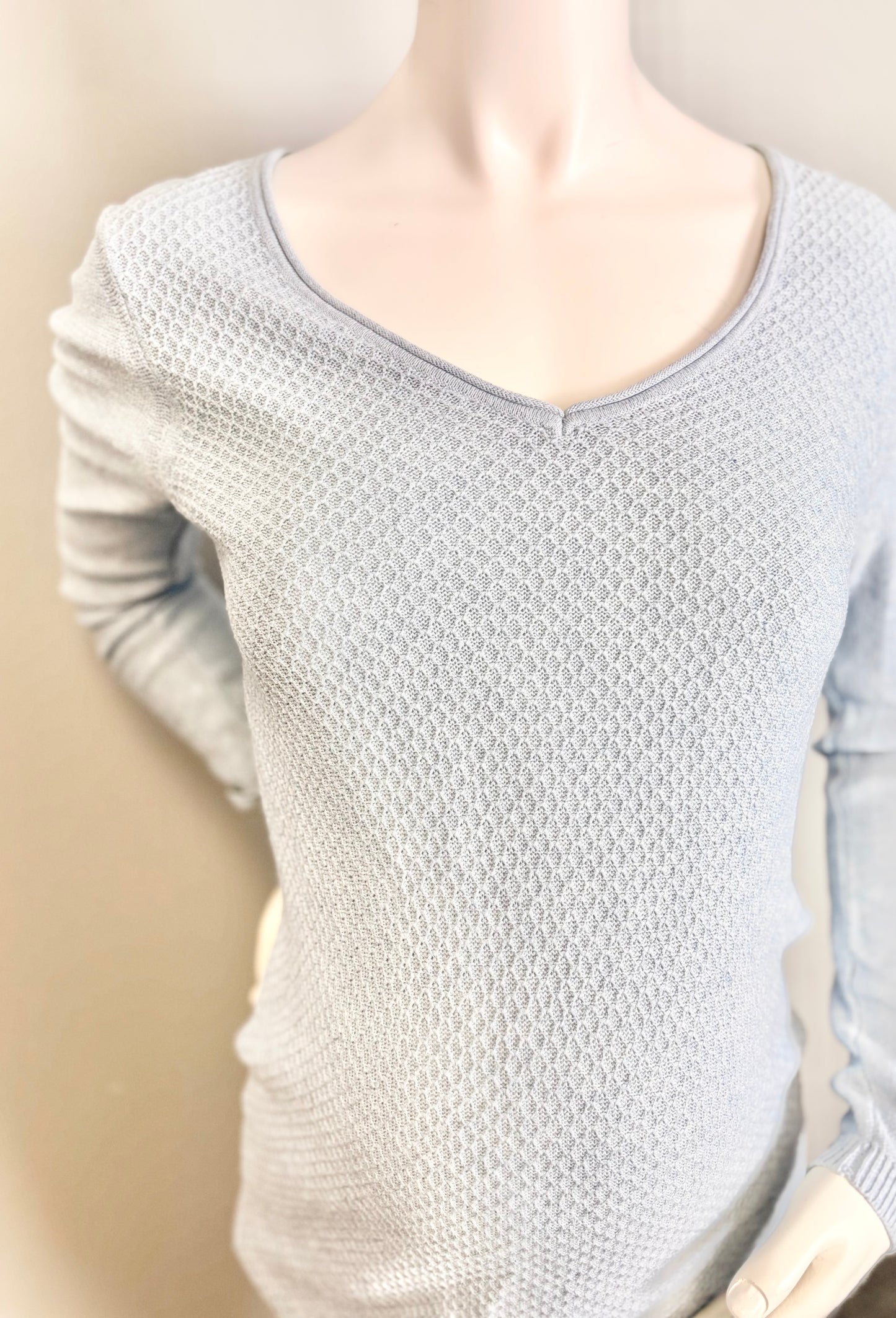 M - Stork & Babe Baby Blue Light Knit Sweater