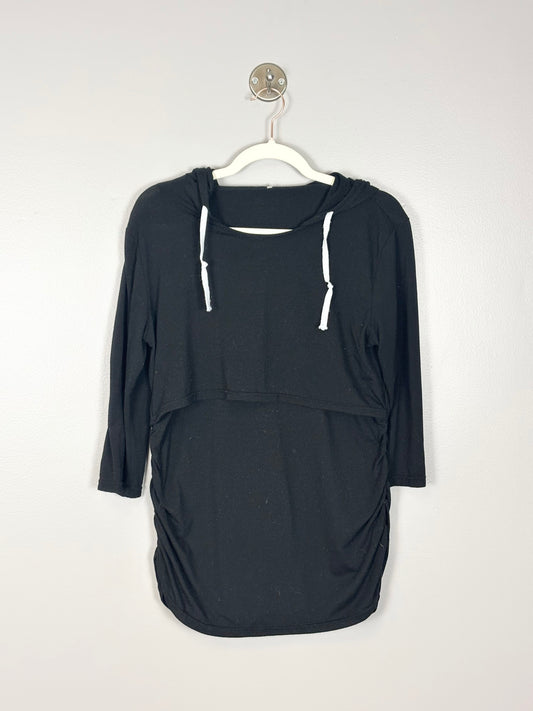 S - Unknown Brand Black Nursing Hoodie