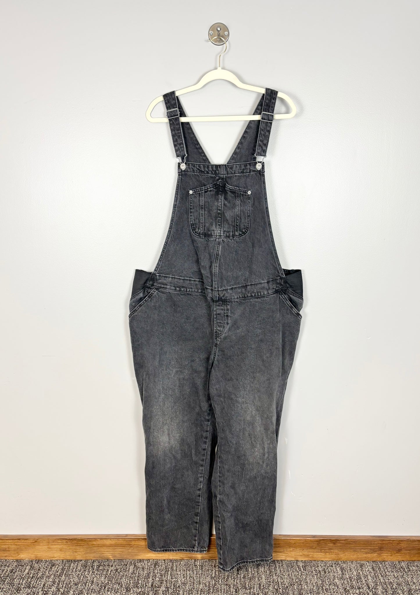 XXL/Size 20 - Old Navy Faded Black Denim Overalls