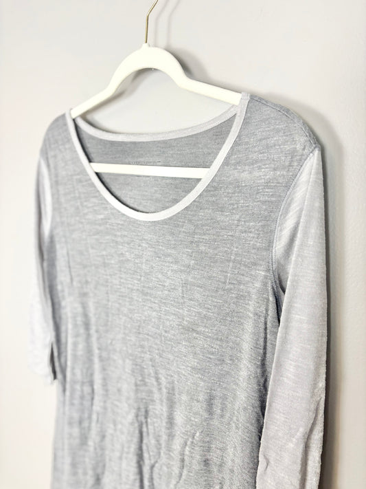 S - Liz Lange Two-Tone Baseball Tee