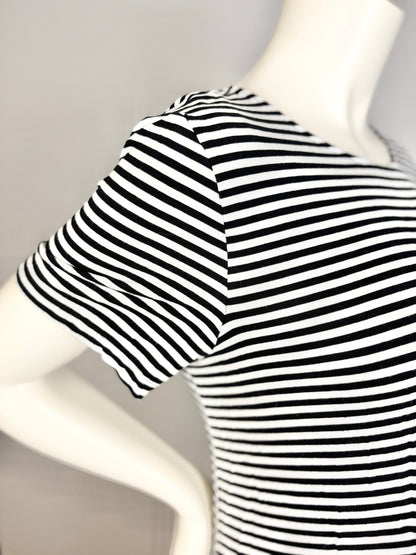XL - Old Navy Black & White Striped Dress