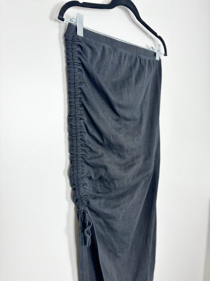 M - H & M Rouched-Side High Rise Cotton Skirt