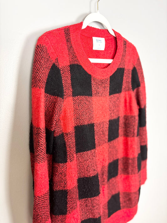 M - Old Navy Buffalo Plaid Sweater