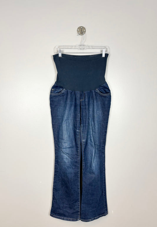 L - Indigo Blue Flare Dark Denim