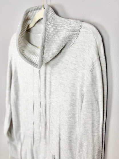 L - Thyme Grey Kangaroo Sweater