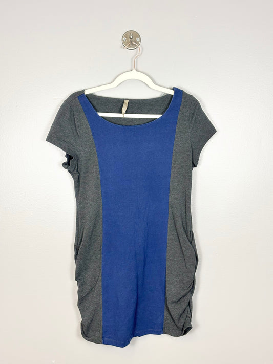 L - Thyme Blue Panel Shirt