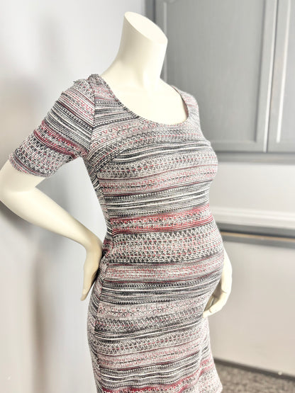 XS - Thyme Tapestry Weave Shift Dress