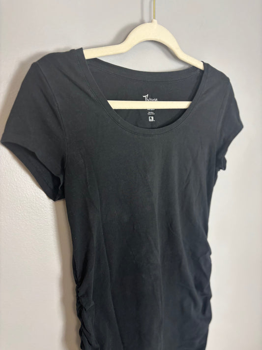 S - Thyme Basic Black Fitted Tee