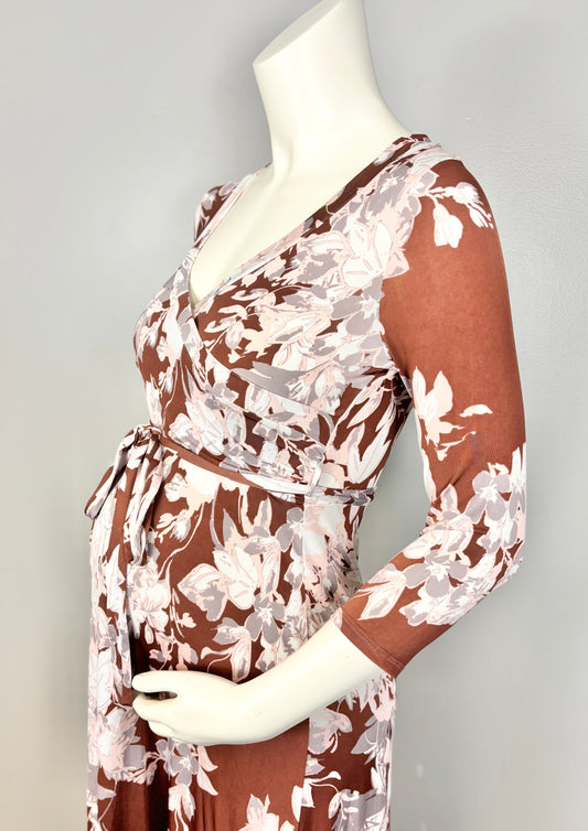 M - Hello Miz Burgundy Floral Dress