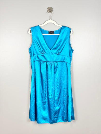 XXL - Unknown Brand Turquoise Satin Dress