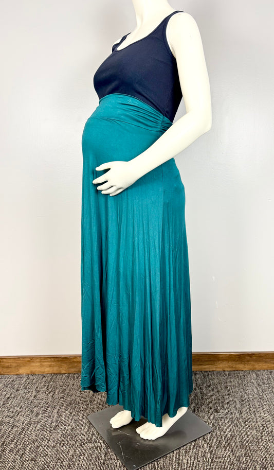 M - MaiTai Dark Teal Maxi Skirt