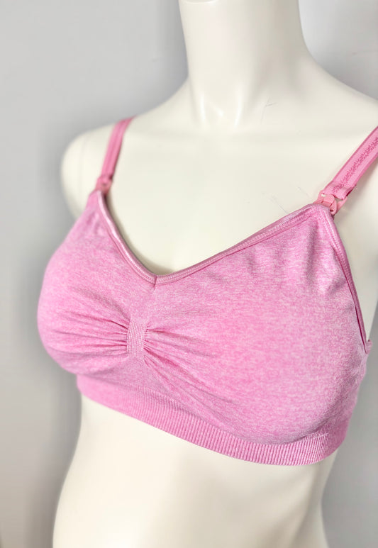 L - Unknown Brand Pink Nursing Bra