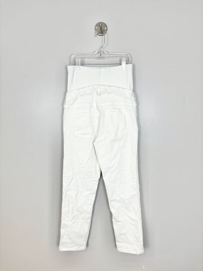 XS/Size 25 - Gap White Maternity Jeans