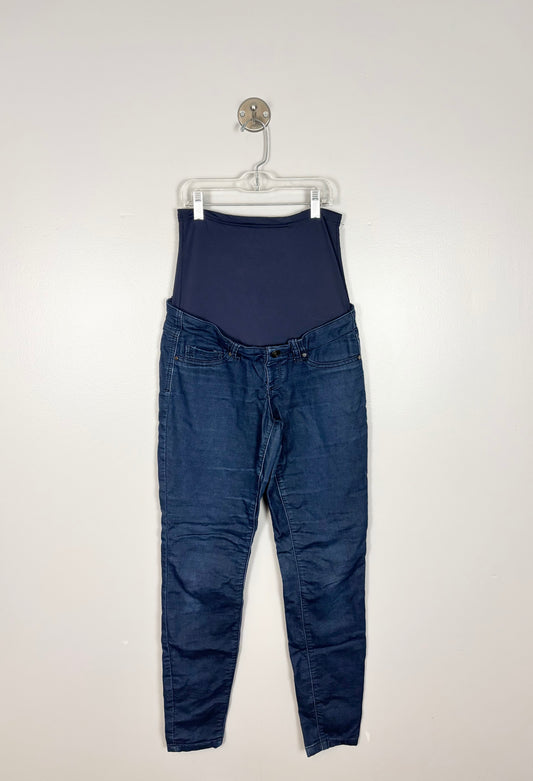 S - Adjustable Waist Dark Skinny Denim