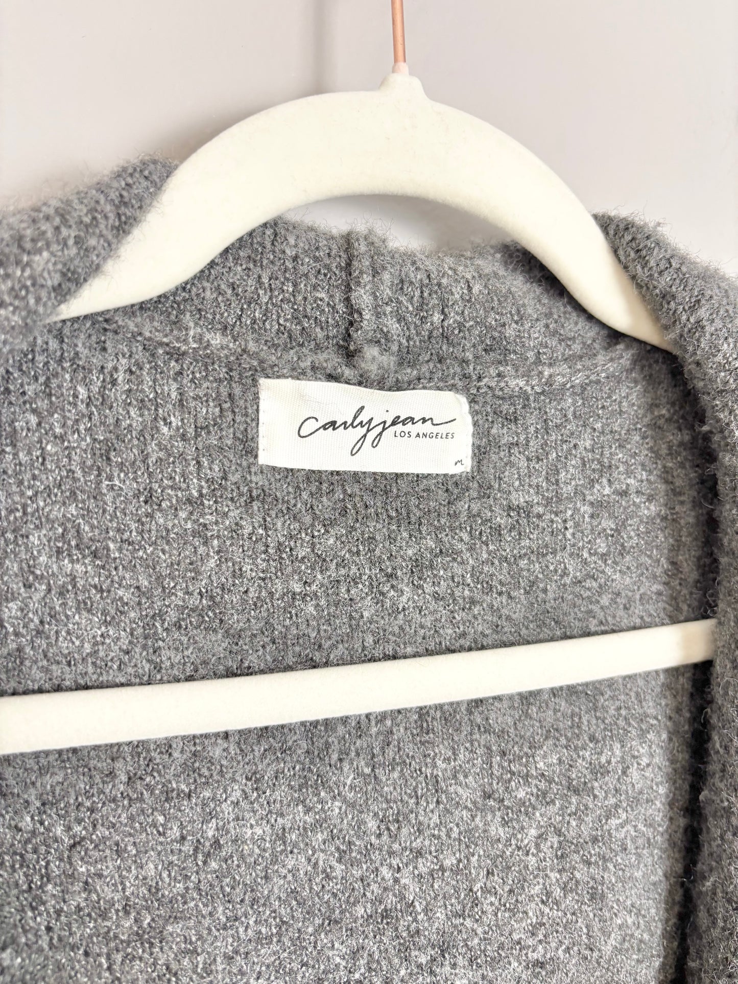 M - Carly Jean Tie-Front Hooded Duster