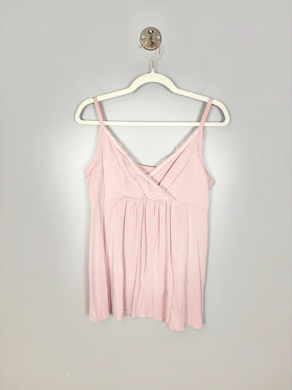 L - Gap Cross Front Light Pink Nursing Tank