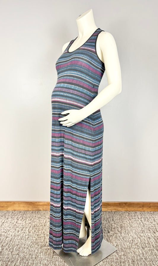 M – Thyme Striped Maxi Dress