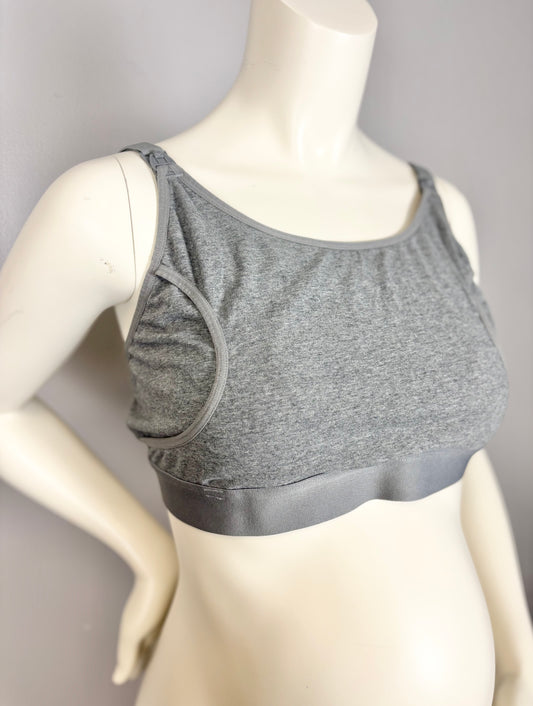 L/XL - Grey Pumping Bra