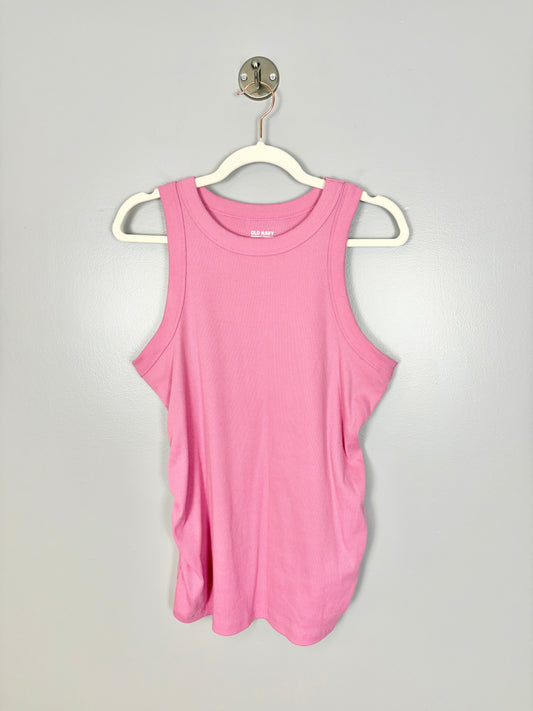 L - Old Navy Racerback Fuchsia Fitted Tank