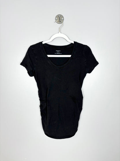 S - Motherhood Black Fitted Shirt
