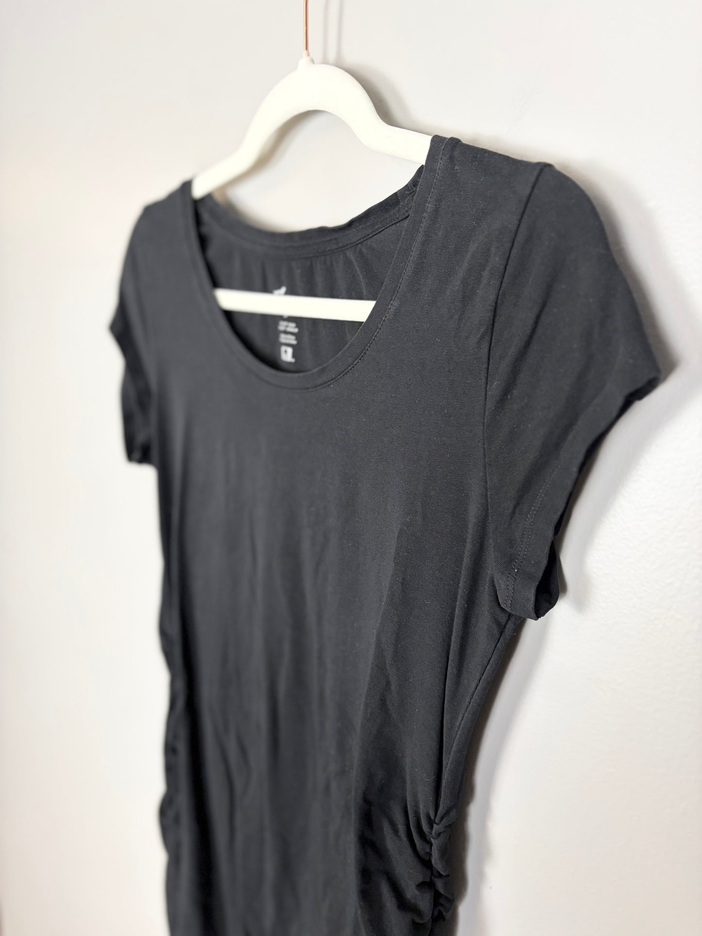 S - Thyme Basic Black Fitted T-Shirt