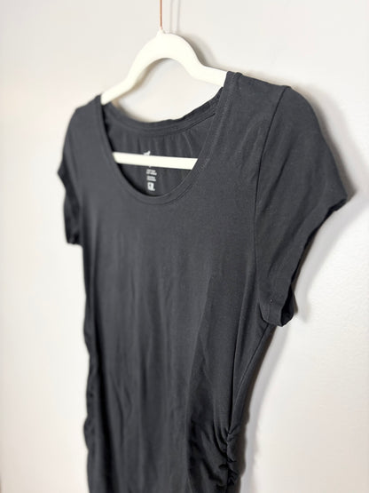 S - Thyme Basic Black Fitted T-Shirt