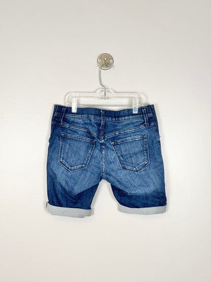 XS/Size 2 - Isabel Rolled Cuff Denim Bermuda Shorts