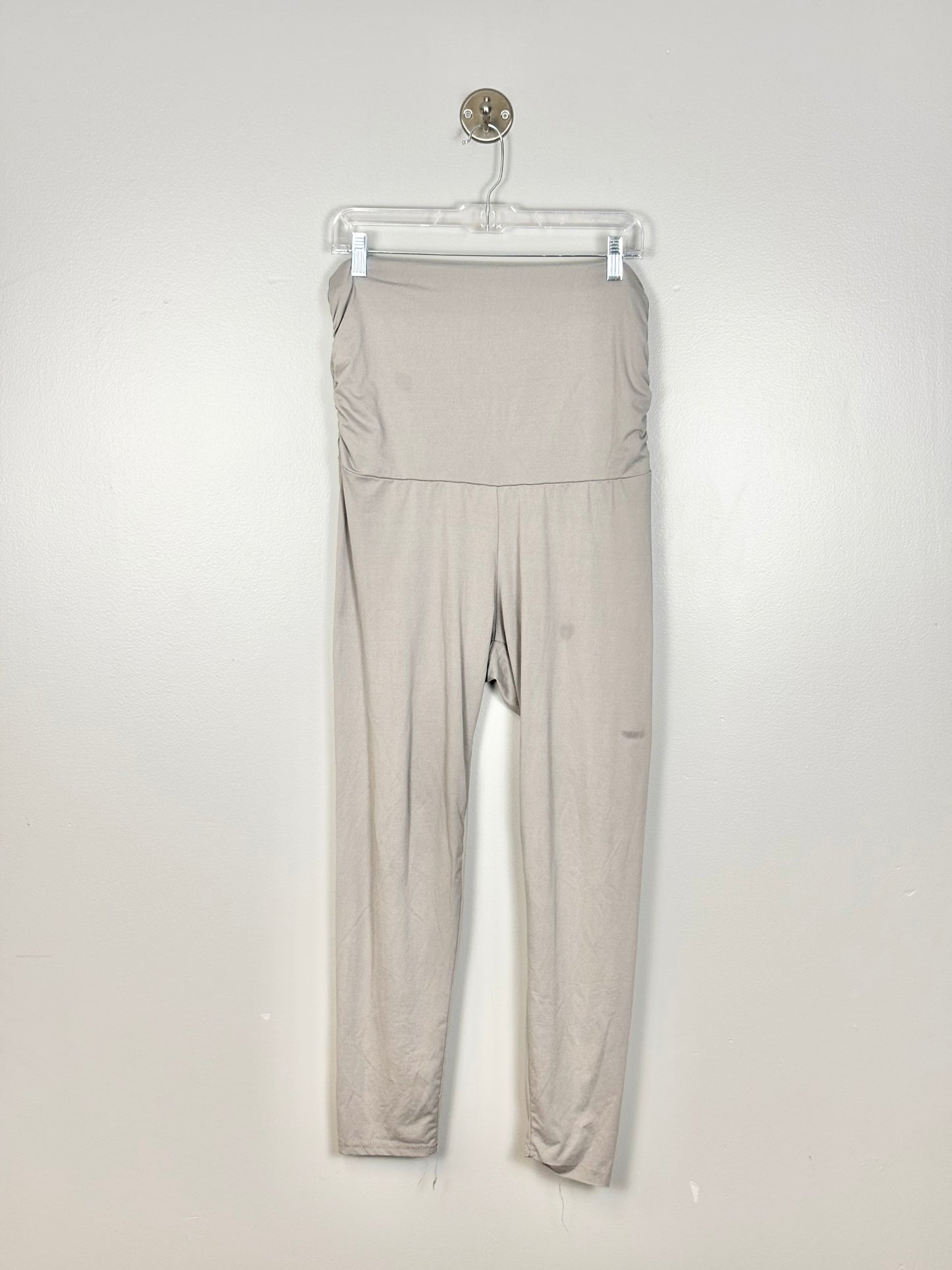 XL - Light Grey Rouched Panel Legging