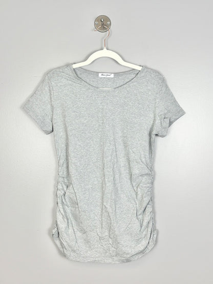 M - Bearsland Grey Ruched Side Tee