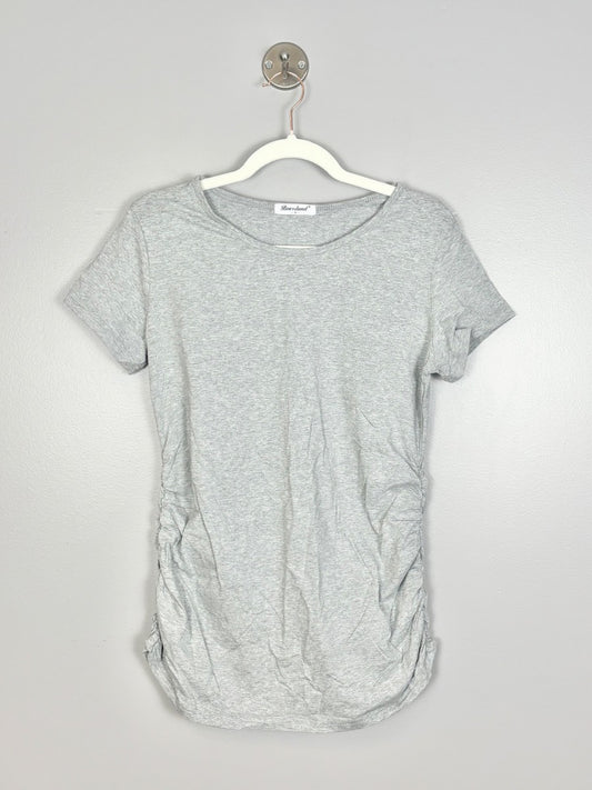 M - Bearsland Grey Ruched Side Tee
