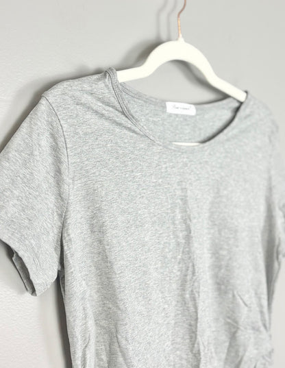 M - Bearsland Grey Ruched Side Tee