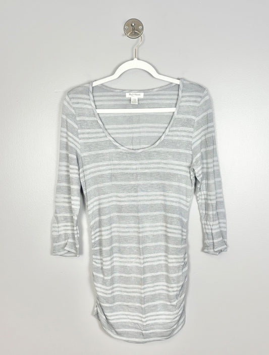 M - Motherhood Striped Scoop Neck Top