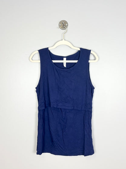 L - Sosolism Navy Nursing Tank