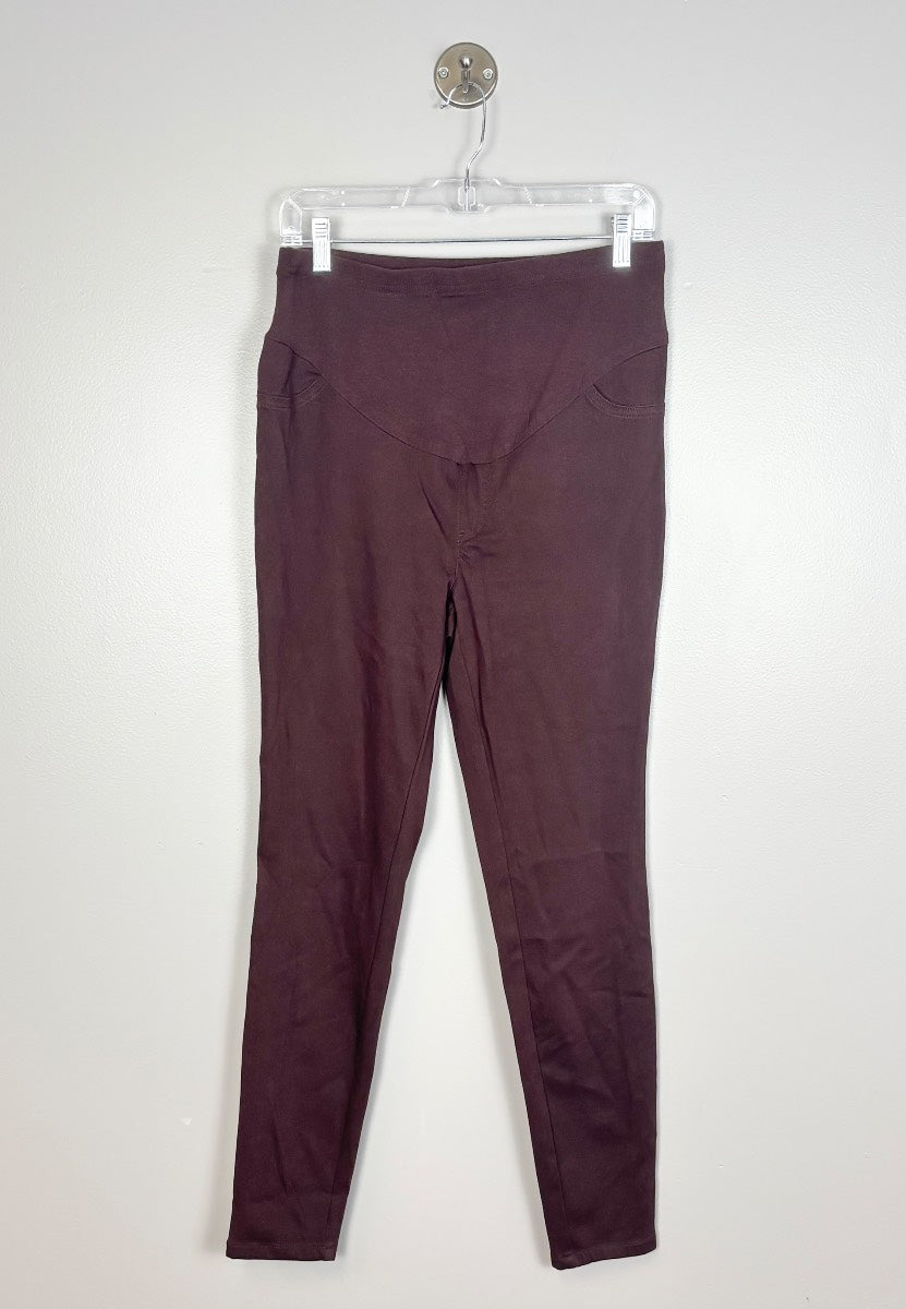 M - George Burgundy Skinny Jeggings