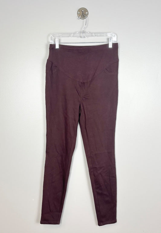 M - George Burgundy Skinny Jeggings