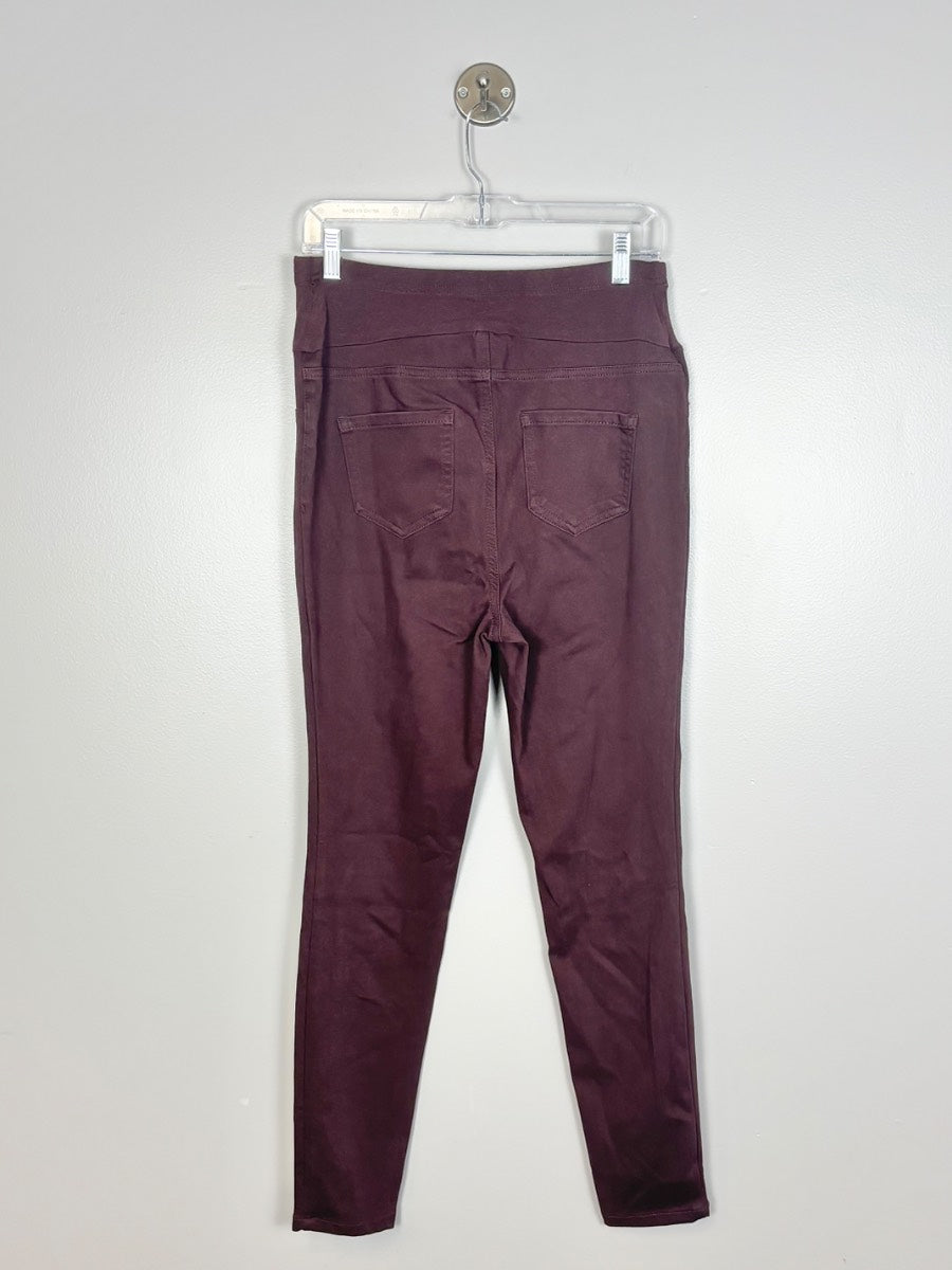 M - George Burgundy Skinny Jeggings