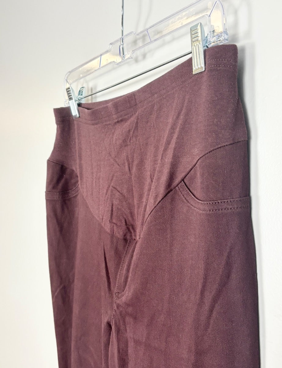 M - George Burgundy Skinny Jeggings