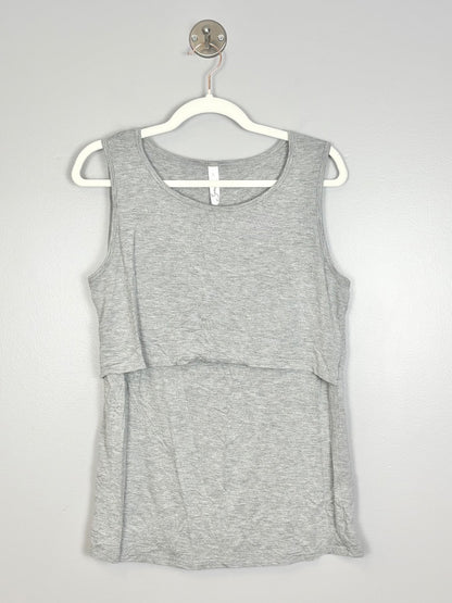 L - Sosolism Grey Nursing Tank