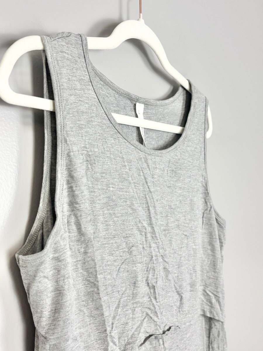 L - Sosolism Grey Nursing Tank