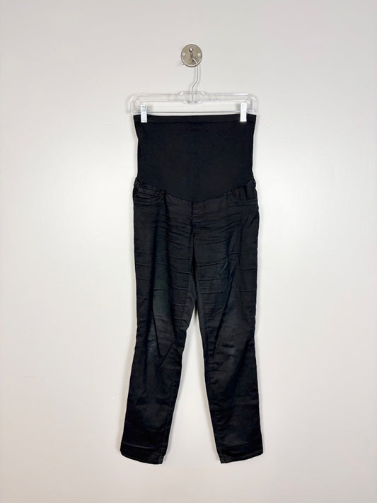 M - Motherhood Black Cotton Straight Leg Pants