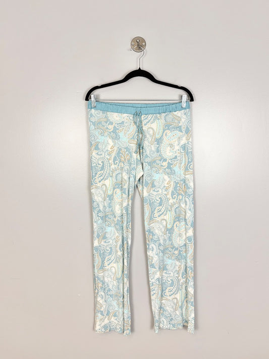 M - Cake Dusty Blue Paisley Print Lounge Pants